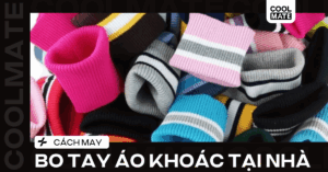 cách may bo tay áo khoác