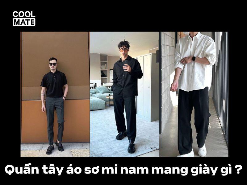 Quần tây áo sơ mi nam mang giày gì đẹp, chuẩn phong cách
