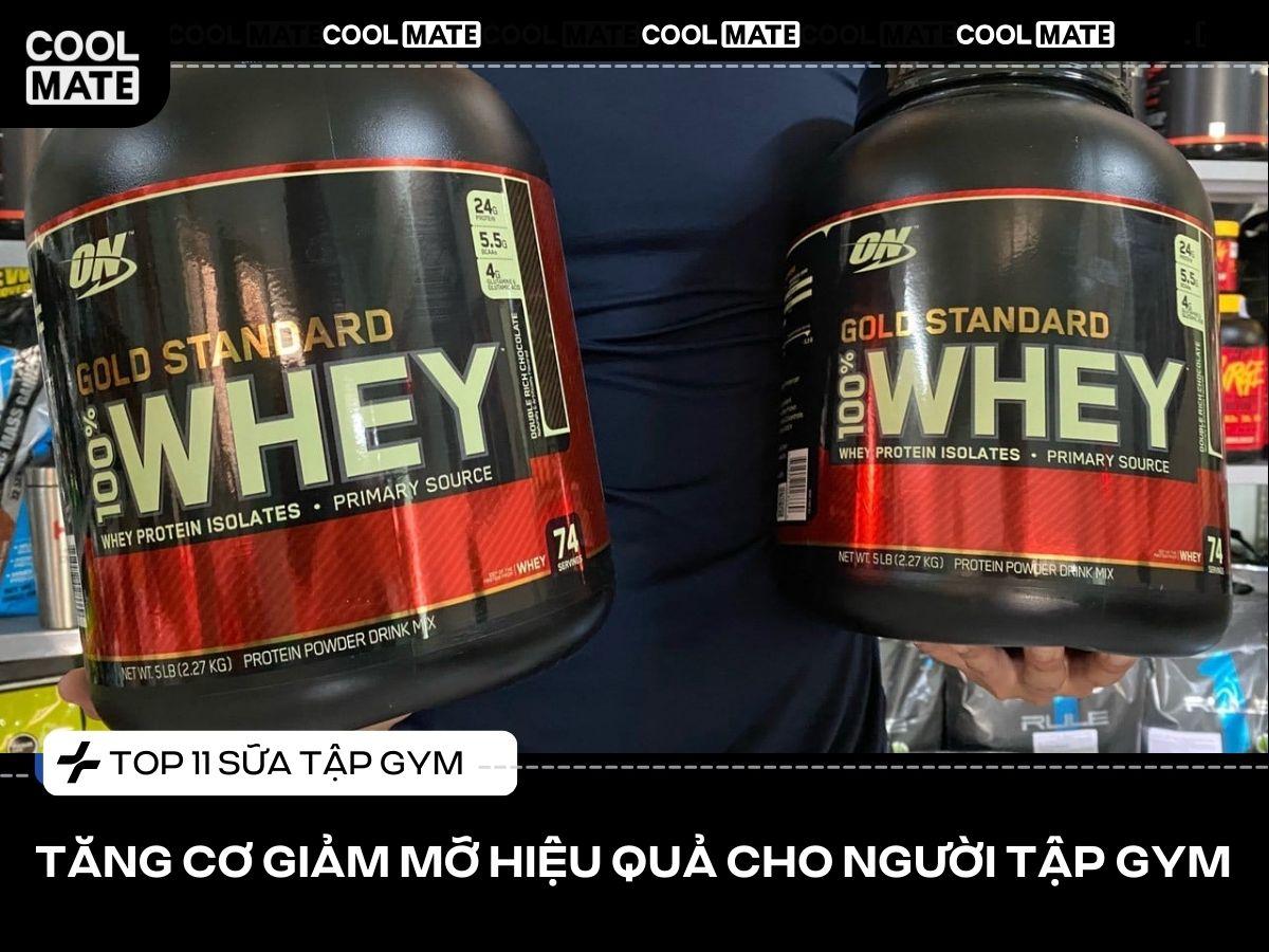 Top 11 sữa tập gym tăng cơ giảm mỡ hiệu quả cho người tập gym